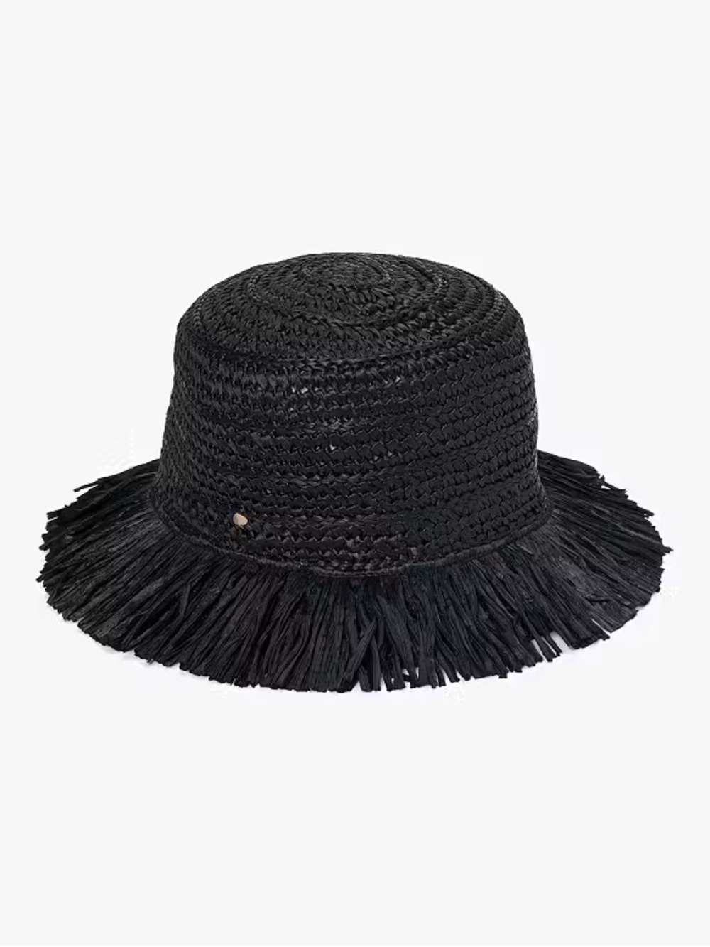 Kate Spade Frayed Raffia Straw Wide Brim Bucket Hat Women’s